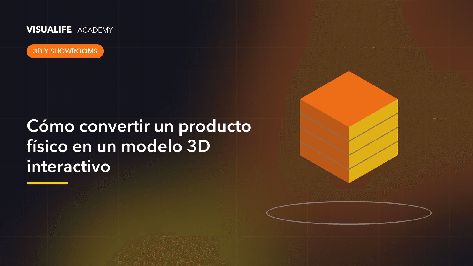 Producto físico siendo escaneado y convertido en un modelo 3D en pantalla