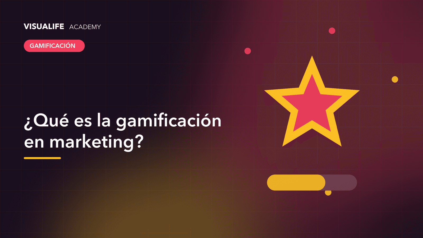 Móvil con un minijuego de marca, trofeo y barra de progreso que representan la gamificación