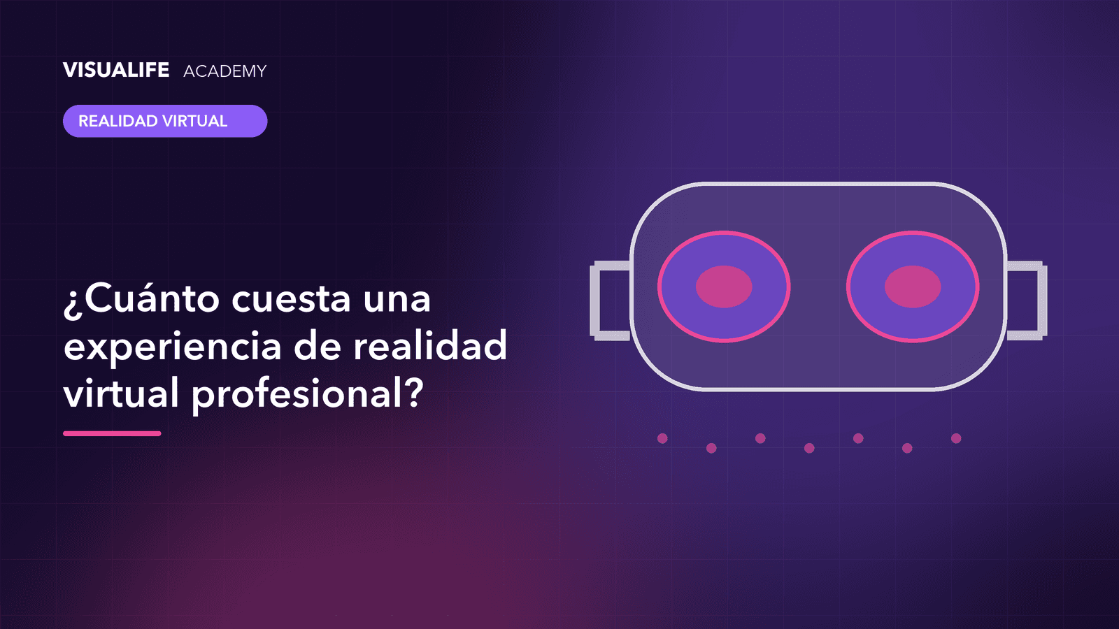 Gafas de realidad virtual junto a una calculadora y gráficos de presupuesto