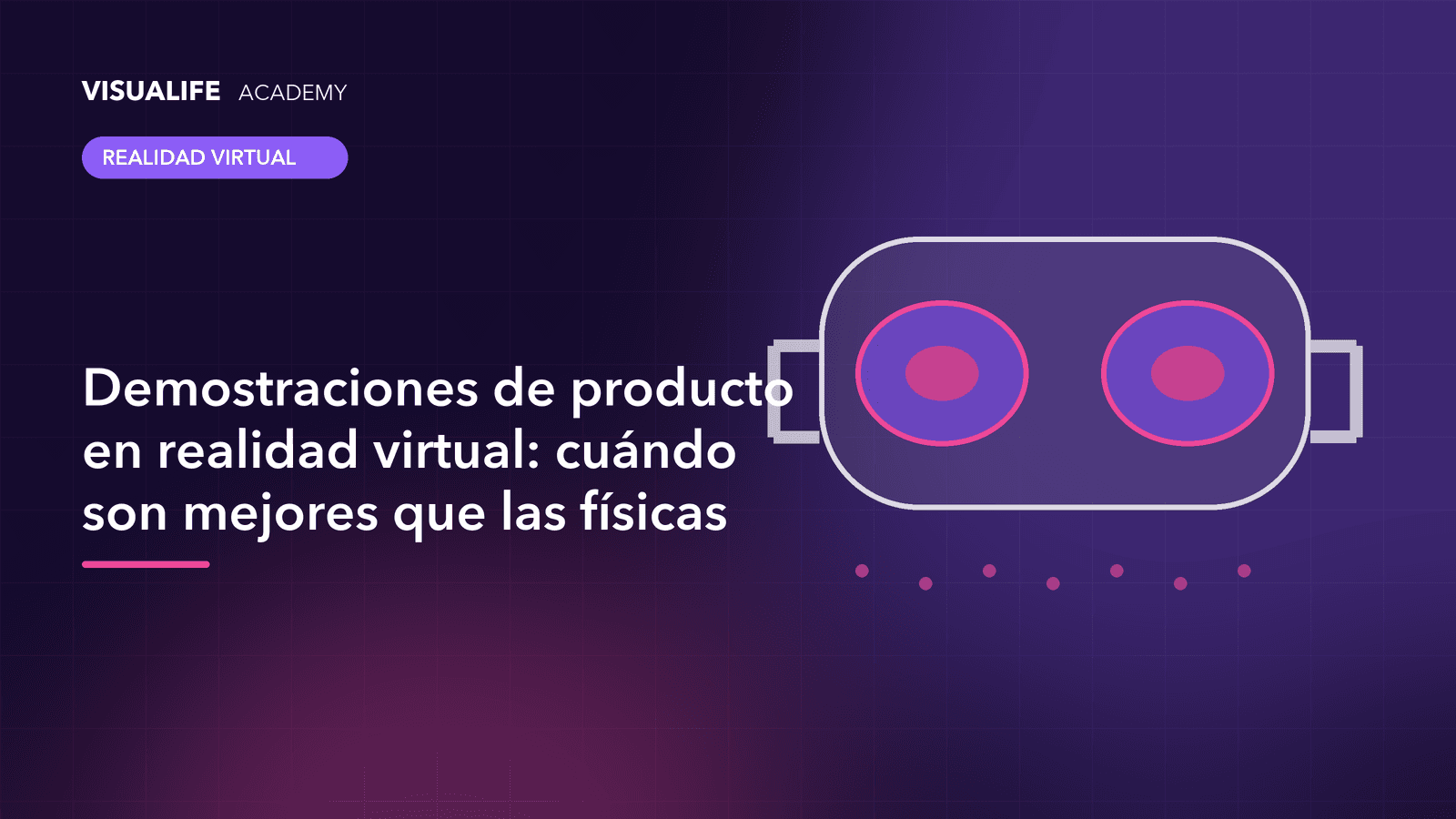 Comercial mostrando una máquina industrial en 3D a un cliente que usa gafas de realidad virtual