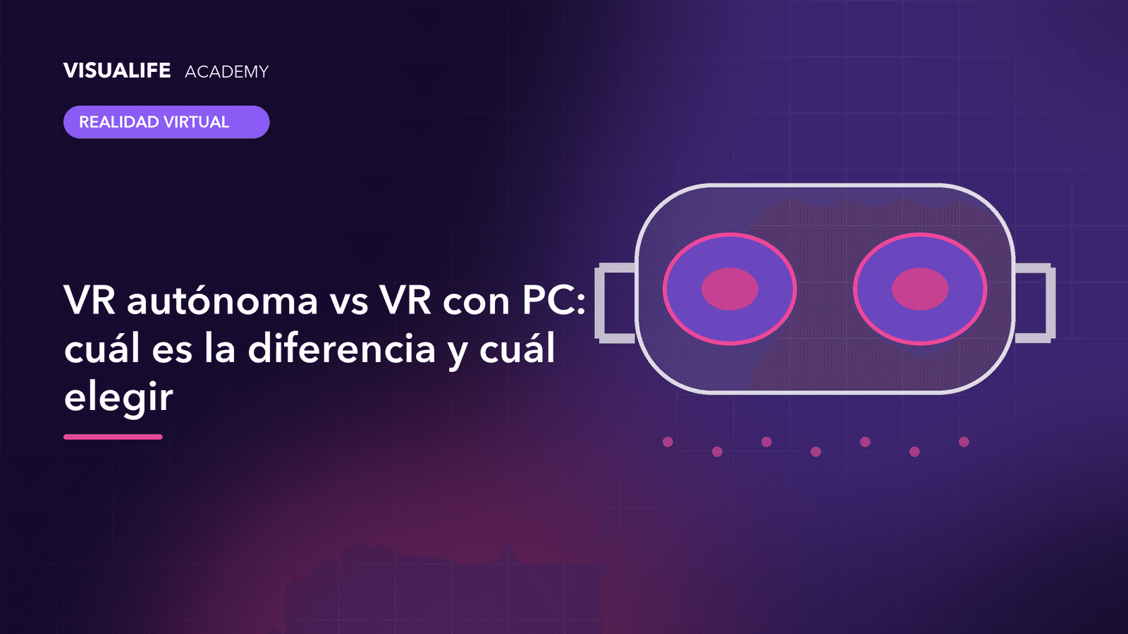 Comparación de unas gafas de realidad virtual autónomas y otras conectadas a un ordenador