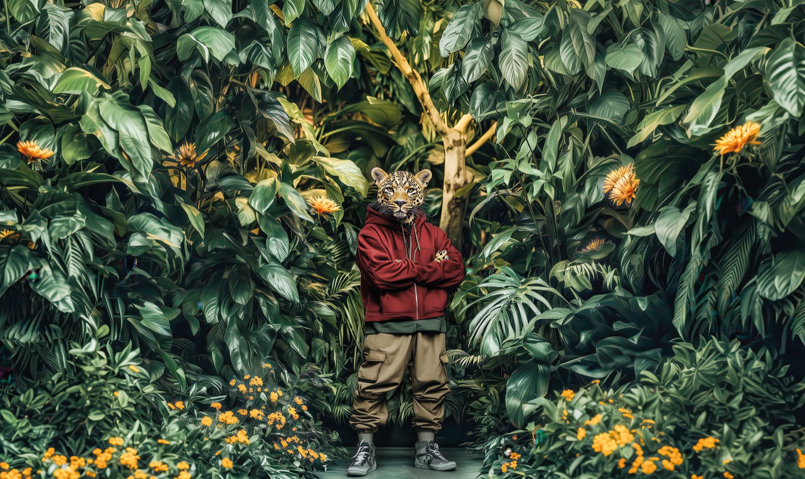 Jaguar de la campaña Jungle Nights en The Style Outlets
