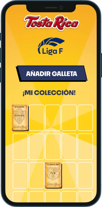 App de la colección Tosta Rica y Liga F